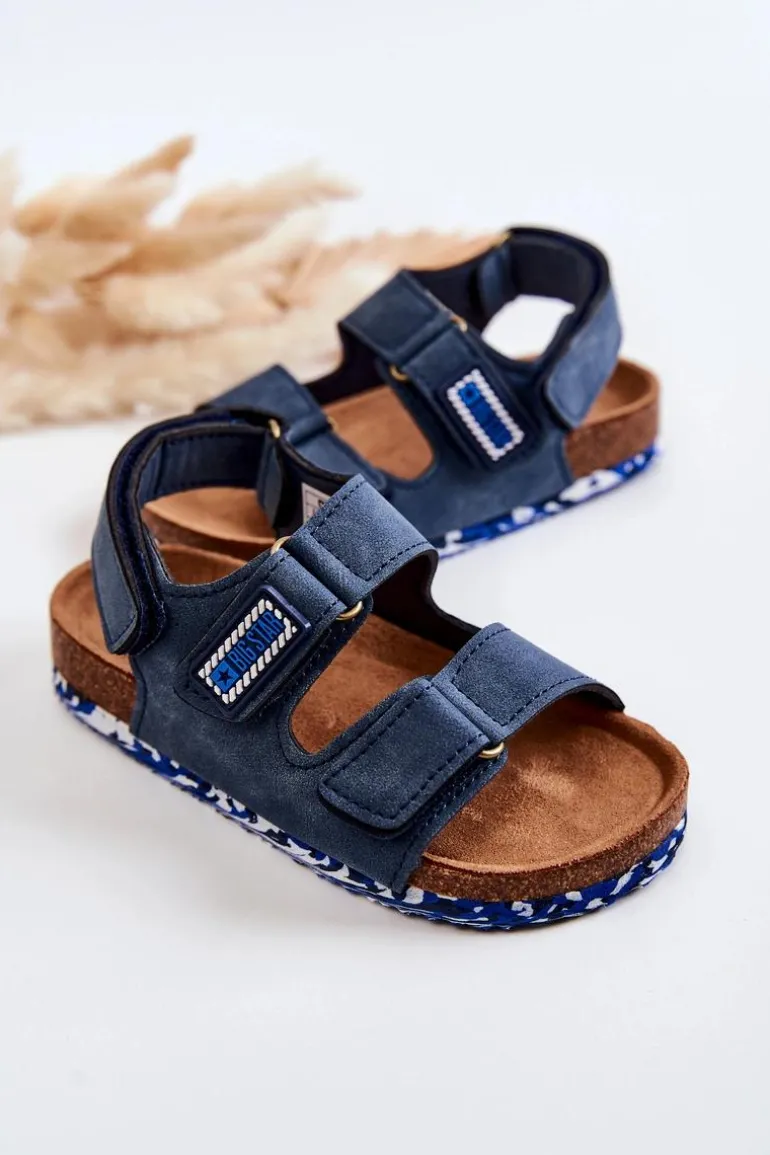 Dziecięce Sandałki Big Star JJ374117 Granatowe