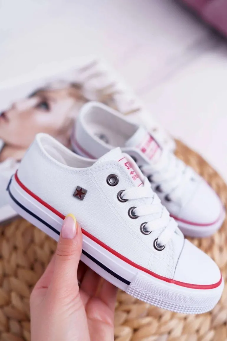 Dziecięce Trampki Big Star Klasyczne Białe W374001