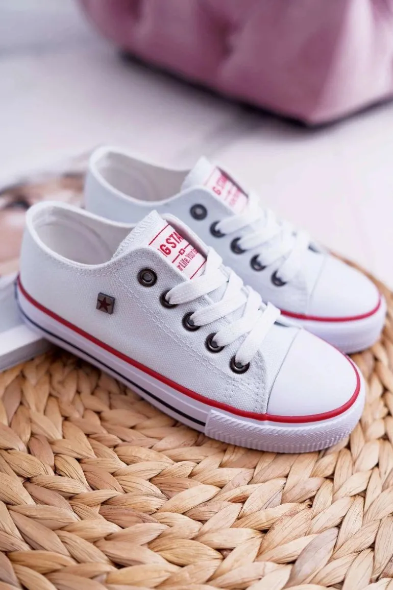 Dziecięce Trampki Big Star Klasyczne Białe W374001