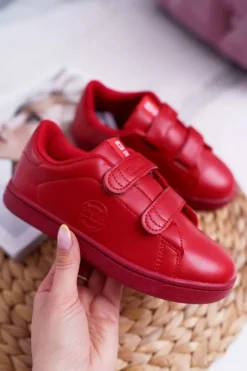 Dziecięce Trampki Na Rzepy Big Star DD374030 Czerwone