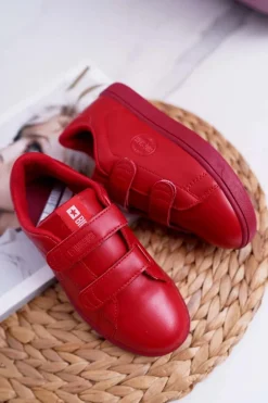 Dziecięce Trampki Na Rzepy Big Star DD374030 Czerwone