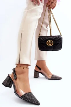 Eleganckie Czółenka W Szpic D&A MR91292-1 Czarne