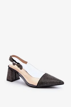 Eleganckie Czółenka W Szpic D&A MR91292-1 Czarne