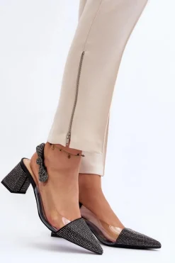 Eleganckie Czółenka W Szpic D&A MR91292-1 Czarne