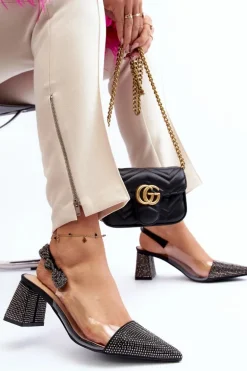 Eleganckie Czółenka W Szpic D&A MR91292-1 Czarne