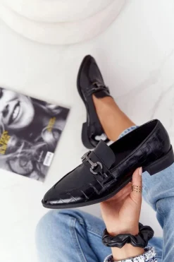 Eleganckie Damskie Mokasyny S.Barski Czarne