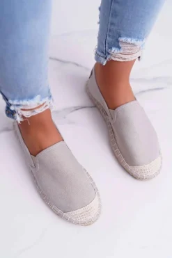 Espadryle Damskie Cross Jeans Szare DD2R4104