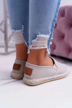 Espadryle Damskie Cross Jeans Szare DD2R4104