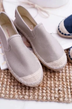 Espadryle Damskie Cross Jeans Szare DD2R4104