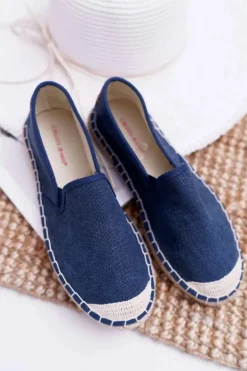 Espadryle Damskie Cross Jeans Granatowe DD2R4108