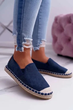 Espadryle Damskie Cross Jeans Granatowe DD2R4108