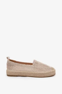 Espadryle Damskie Na Platformie Vinceza 17392 Beżowe
