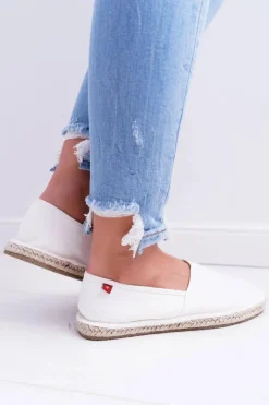 Espadryle Damskie Pleciona Podeszwa Białe Big Star DD274A148