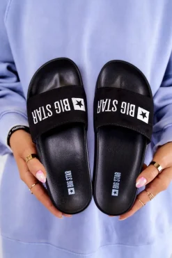 Gumowe Klapki Big Star JJ274A263 Czarne