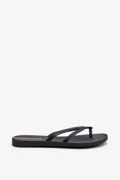 Gumowe Klapki Japonki Damskie 82067 Ipanema Bossa Fem Czarne