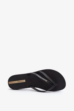 Gumowe Klapki Japonki Damskie 82067 Ipanema Bossa Fem Czarne