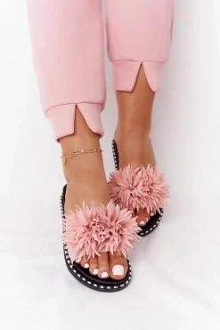 Gumowe Klapki Z Dżetami Vinceza 20-30101 Różowe