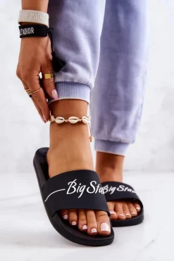 Gumowe Klasyczne Klapki Big Star JJ274A300 Czarne