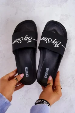 Gumowe Klasyczne Klapki Big Star JJ274A300 Czarne