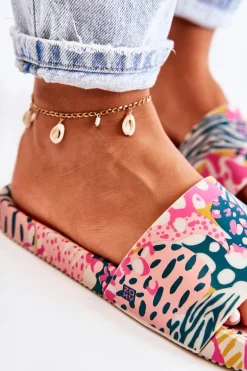 Gumowe Pachnące Klapki ZAXY JJ285097 Różowo-Zielone