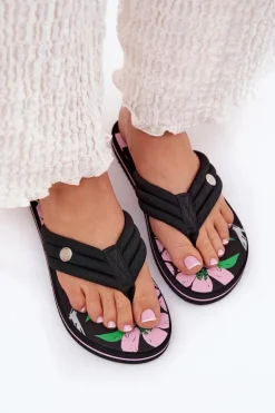 Japonki Klapki Damskie Piankowe Big Star RR274A111 Czarne