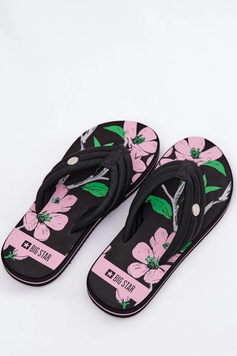 Japonki Klapki Damskie Piankowe Big Star RR274A111 Czarne