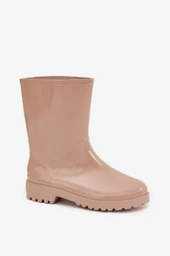 Kalosze Damskie Beżowe Elvara