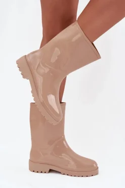 Kalosze Damskie Beżowe Elvara