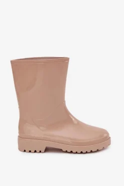 Kalosze Damskie Beżowe Elvara