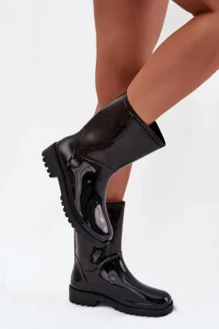Kalosze Damskie Czarne Elvara