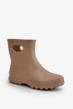 Kalosze Damskie Wodoszczelne LEMIGO GARDEN 752 Camel