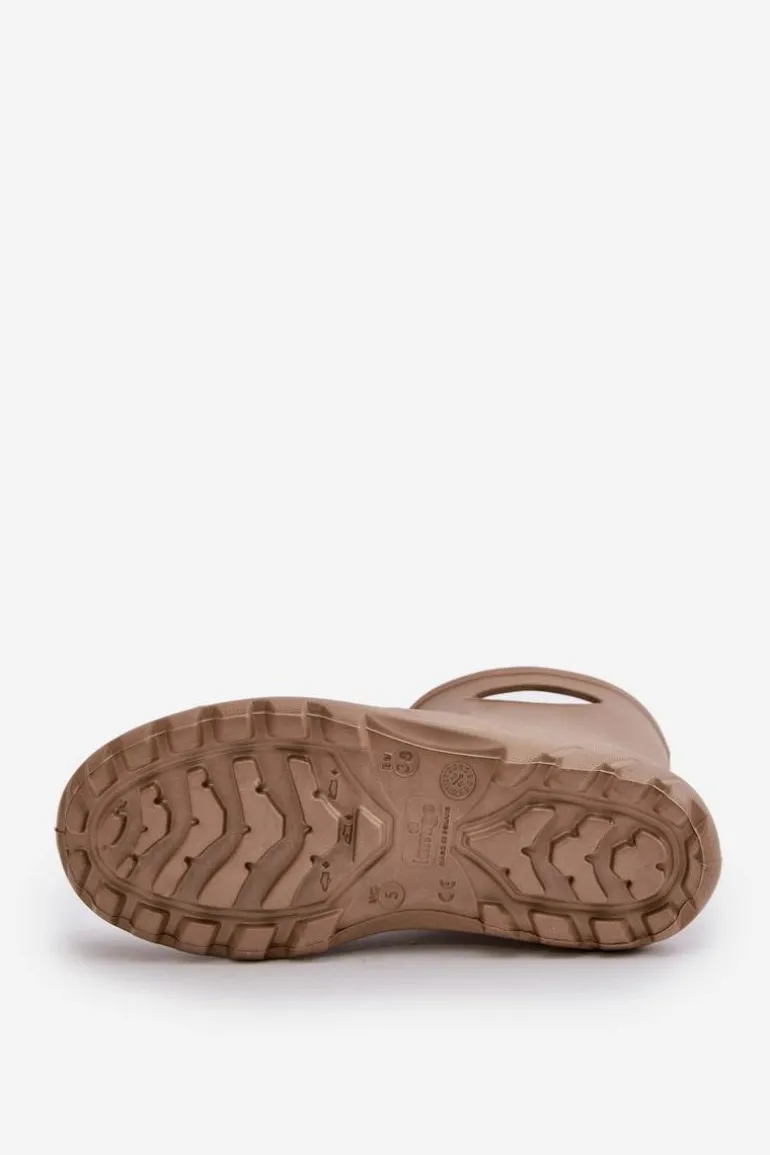 Kalosze Damskie Wodoszczelne LEMIGO GARDEN 752 Camel