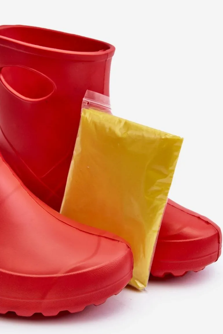 Kalosze Damskie Wodoszczelne LEMIGO GARDEN 752 Czerwone