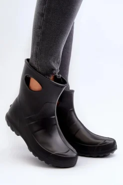 Kalosze Damskie Wodoszczelne LEMIGO GARDEN 752 Czarne