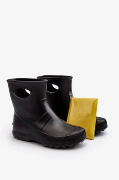 Kalosze Damskie Wodoszczelne LEMIGO GARDEN 752 Czarne