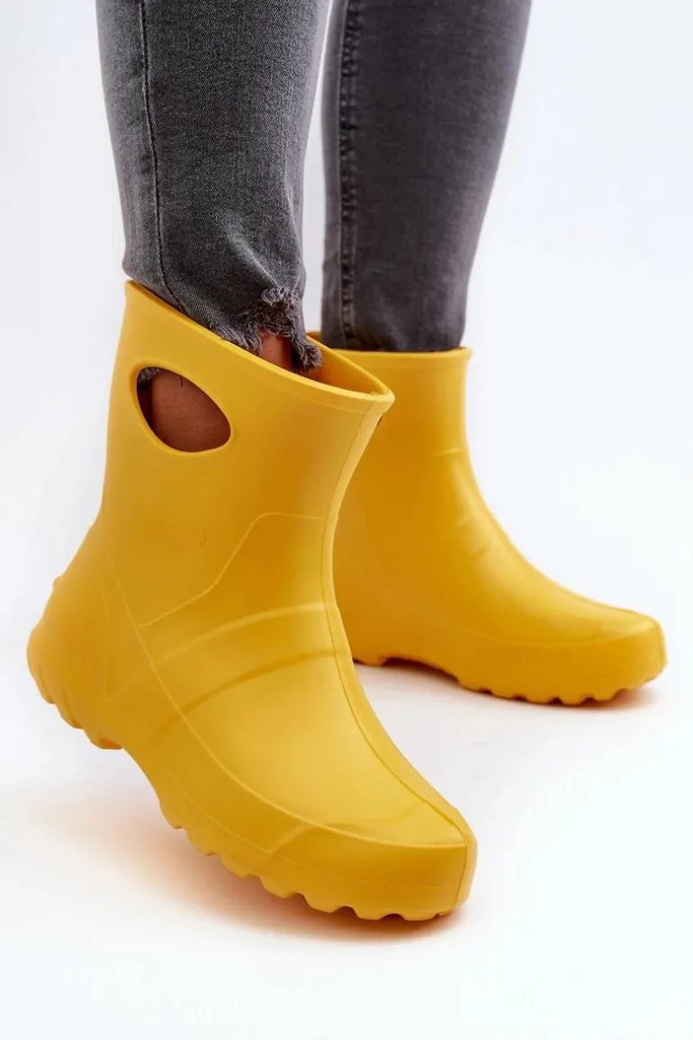 Kalosze Damskie Wodoszczelne LEMIGO GARDEN 752 Żółte