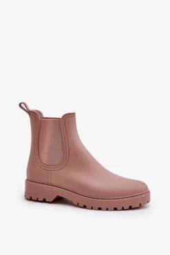 Kalosze Damskie Z Elastycznymi Wstawkami Brudny Róż Ciariel