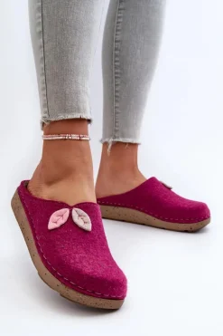 Kapcie Damskie Filcowe Inblu ED000013 Fuksja