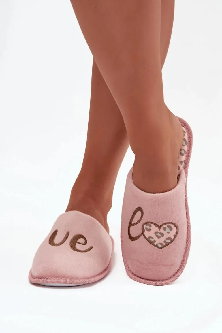 Kapcie Damskie LOVE Vinceza 19960 Różowe