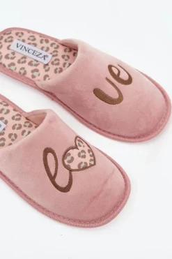 Kapcie Damskie LOVE Vinceza 19960 Różowe