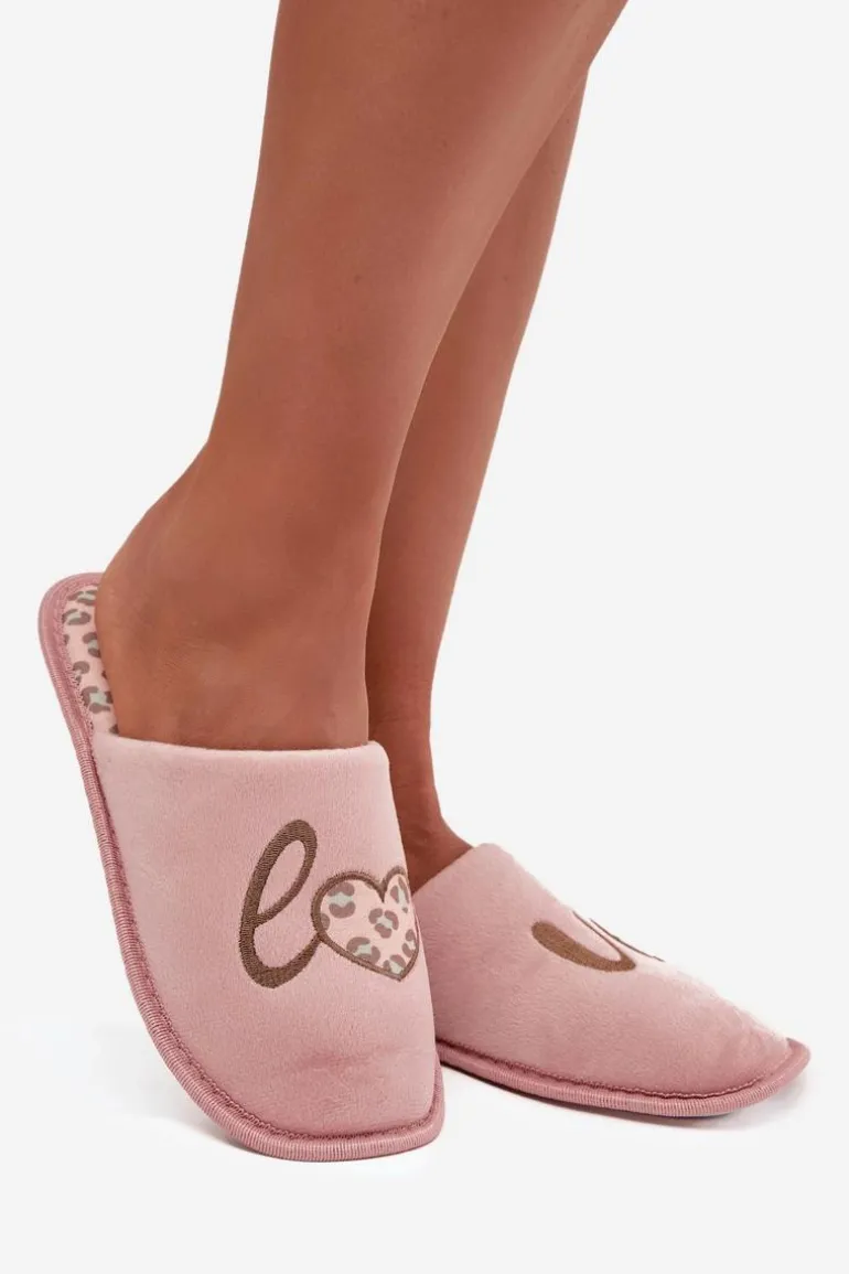 Kapcie Damskie LOVE Vinceza 19960 Różowe