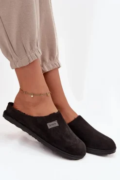 Kapcie Damskie Obuwie Domowe Inblu CS000045 Czarne