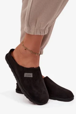 Kapcie Damskie Obuwie Domowe Inblu CS000045 Czarne