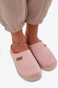 Kapcie Damskie Obuwie Domowe Inblu CS000045 Różowe