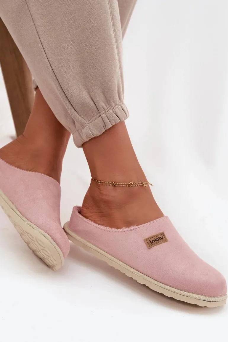 Kapcie Damskie Obuwie Domowe Inblu CS000045 Różowe