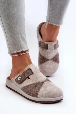 Kapcie Damskie Profilaktyczne Inblu CT000032 Beżowe