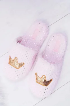 Kapcie Damskie SOXO Złota Korona Różowe
