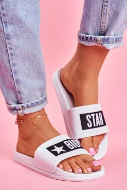 Klapki Damskie Big Star Białe DD274A264