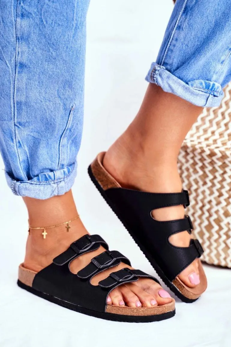 Klapki Damskie Big Star Czarne FF274625