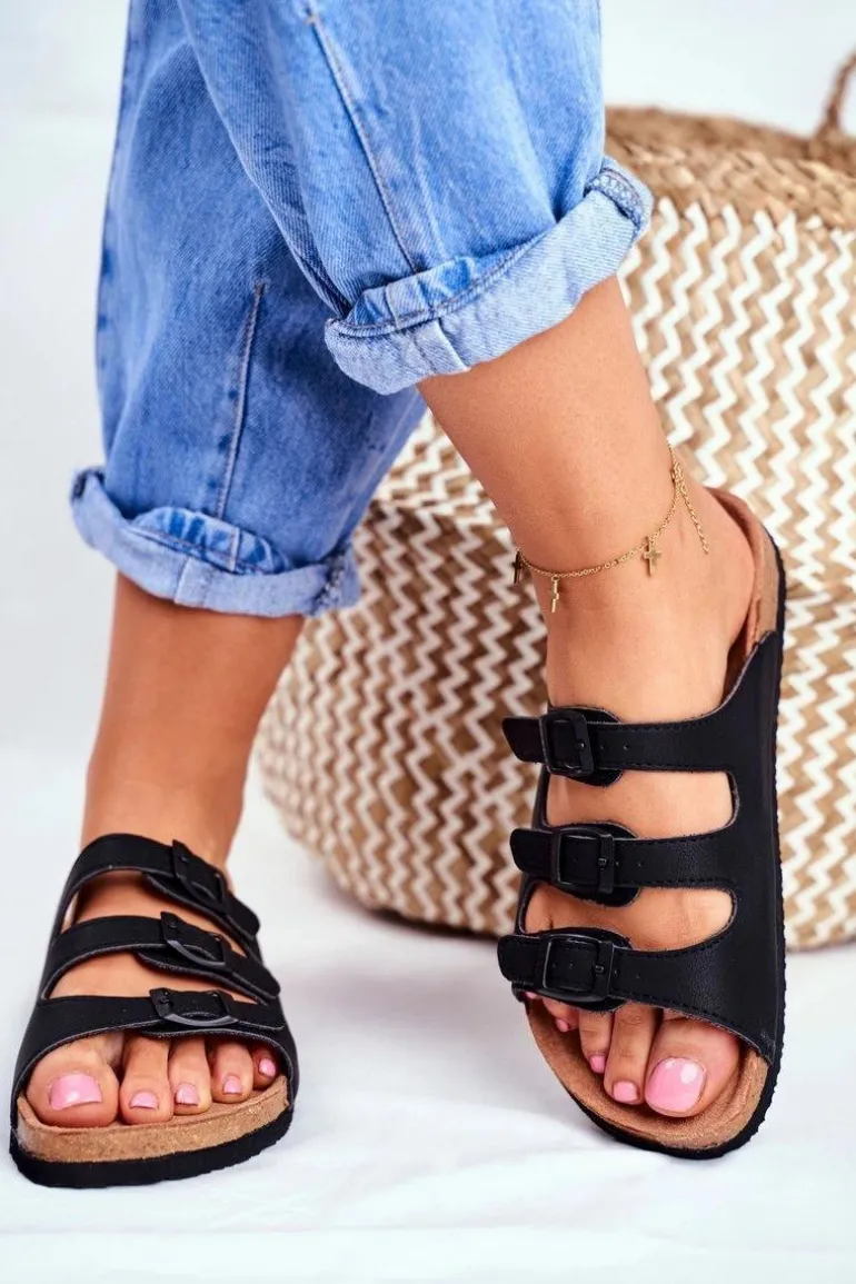 Klapki Damskie Big Star Czarne FF274625